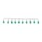 12 Pack: Aqua Teardrop Glass Beads Chain by Bead Landing™